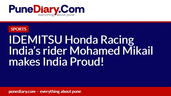 IDEMITSU Honda Racing India’s rider Mohamed Mikail makes India Proud!
