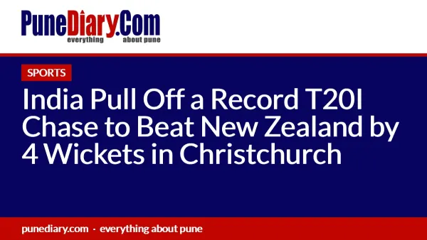 India Pull Off a Record T20I Chase to Beat New Zealand by 4 Wickets in Christchurch