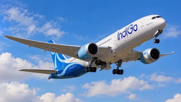 IndiGo aircraft in flight