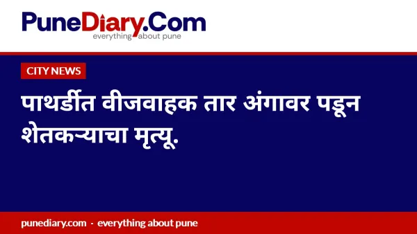 पाथर्डीत वीजवाहक तार अंगावर पडून शेतकऱ्याचा मृत्यू.
