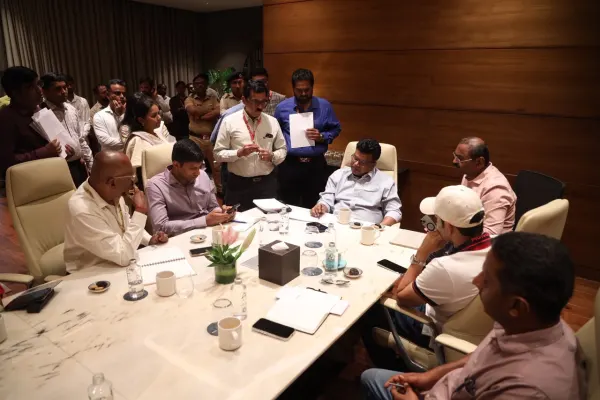 Review meeting with officials