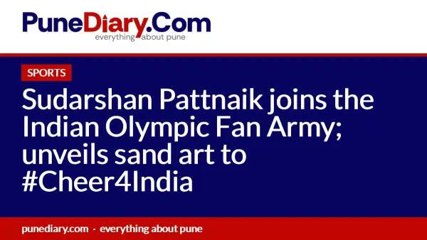 Sudarshan Pattnaik joins the Indian Olympic Fan Army; unveils sand art to #Cheer4India