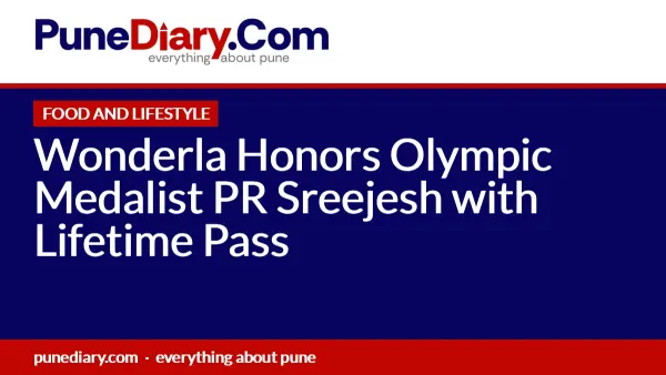 Wonderla Honors Olympic Medalist PR Sreejesh with Lifetime Pass