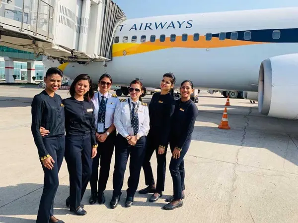 JET AIRWAYS OPERATES ALL-WOMEN CREW FLIGHTS ON THE OCCASION OF 'INTERNATIONAL WOMEN'S DAY'