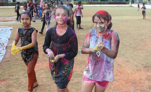TRIO World Academy celebrates 'Organic Holi'