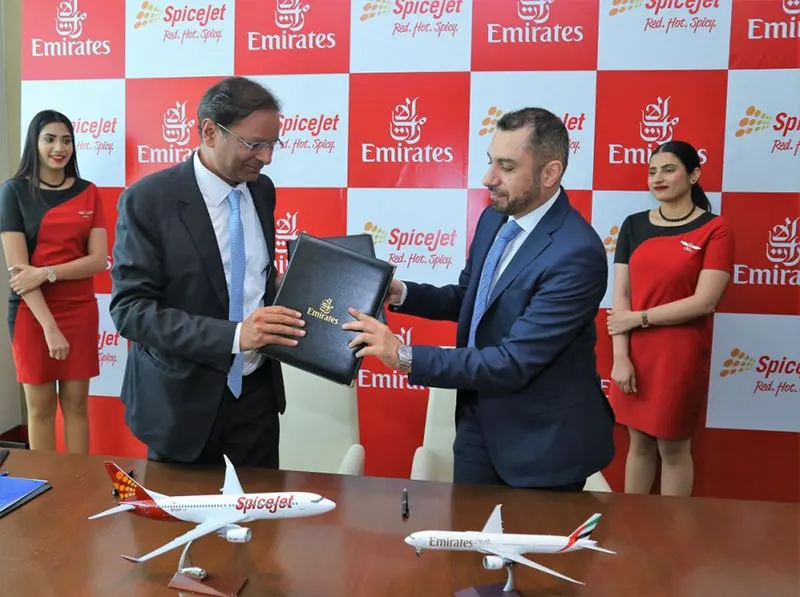 SpiceJet, Emirates sign MoU for codeshare partnership