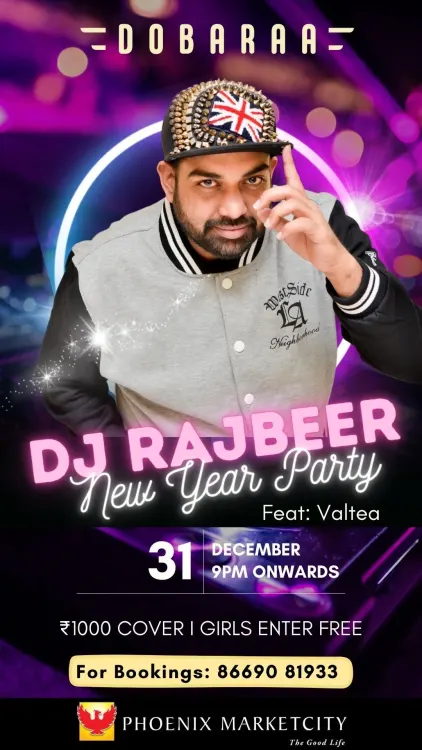 NYE DJ night at Dobaraa, Phoenix Marketcity, Pune