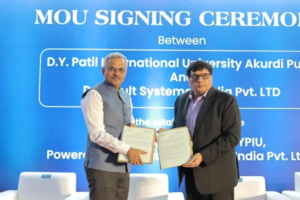 D Y Patil International University (DYPIU) signs MoU with Dassault Systèmes to Establish Experience Centre