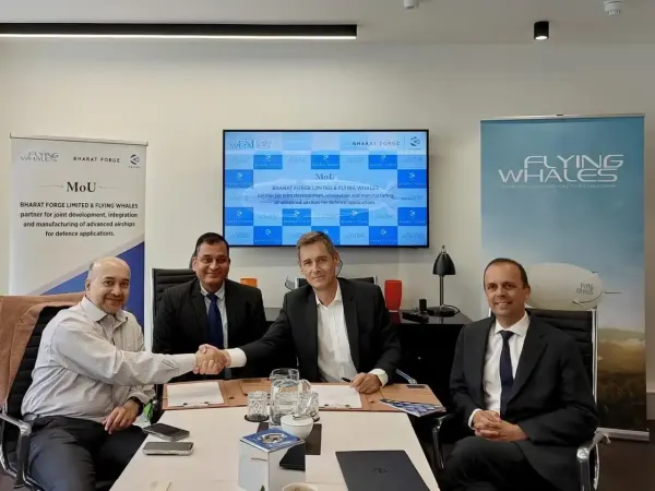 Bharat Forge And FLYING WHALES Sign Strategic MoU To Develop And Manufacture Heavy-Lift Airships For Sovereign Applications In India