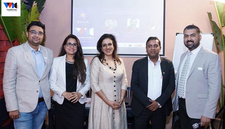 Ranajay, Brunda, Pankaj and Adit with Sonia (Event Host) at the center