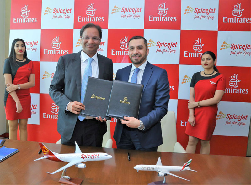 SpiceJet, Emirates sign MoU for codeshare partnership